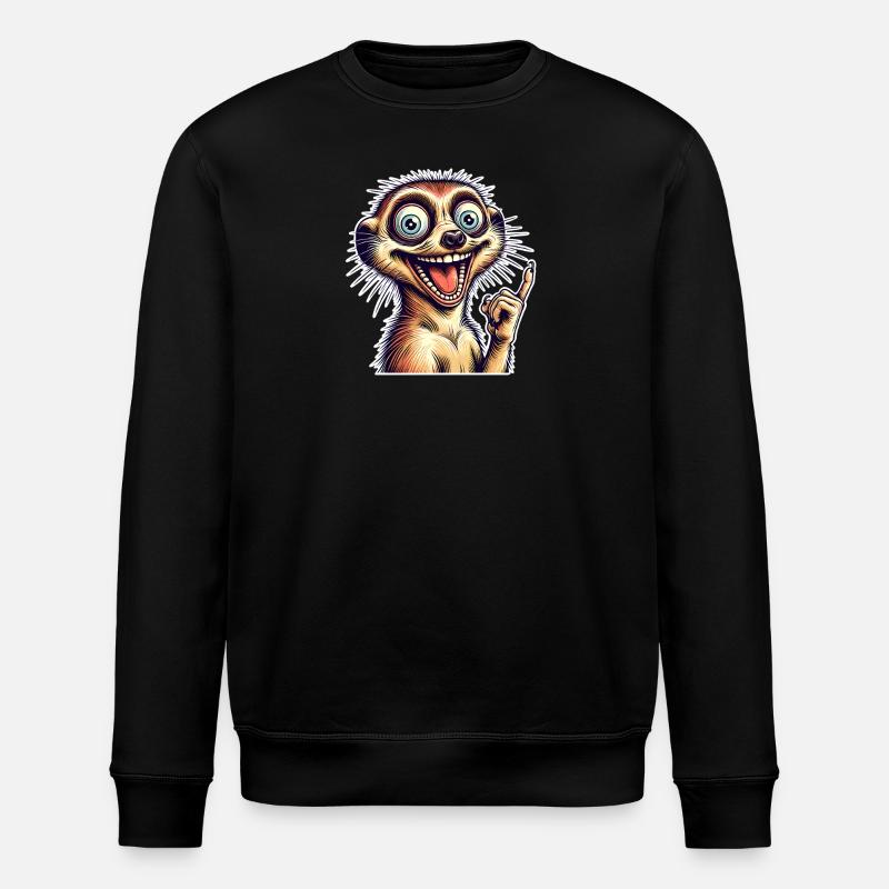 Erdmännchen - Stanley/Stella Unisex Bio-Sweatshirt ROLLER - Schwarz