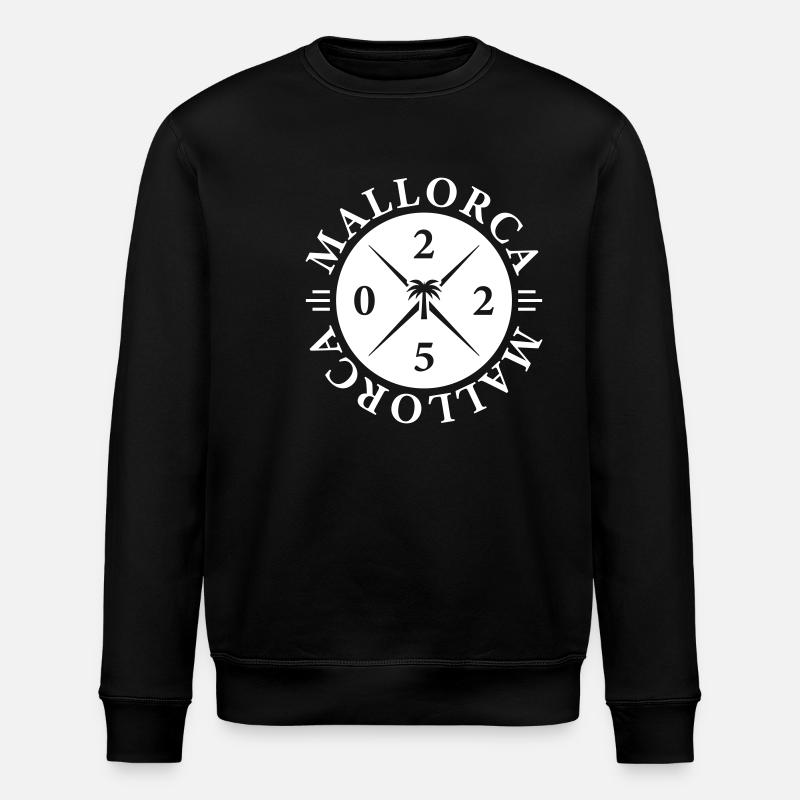 Majorque 2025 Palmier - Sweat bio ROLLER Stanley/Stella Unisexe - noir