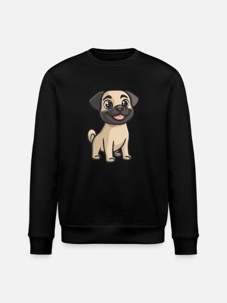Kangal Dog Cute - Stanley/Stella ROLLER Unisex Organic Sweatshirt - black
