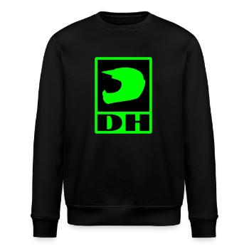 Downhill - Stanley/Stella ROLLER Unisex Organic Sweatshirt - black - Front - Nik (191cm)