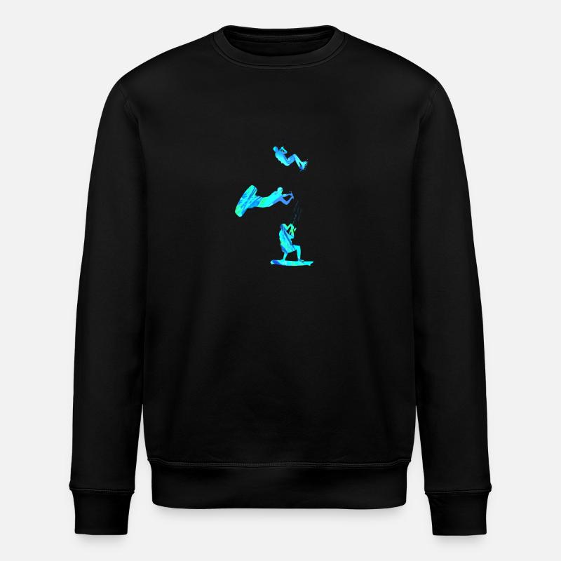 Kitesurf, surf, kitesurf, graffiti - Sweat bio ROLLER Stanley/Stella Unisexe - noir