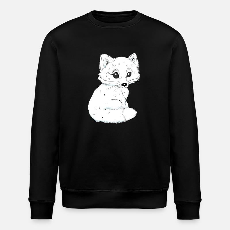 fox - Stanley/Stella ROLLER Unisex Organic Sweatshirt - black