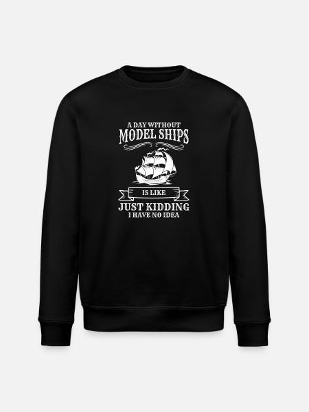 Ship Captain Model Builder - Stanley/Stella ROLLER Unisex Organic Sweatshirt - black