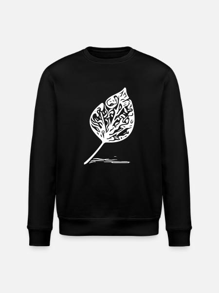 Autumn leaves with shade - Stanley/Stella ROLLER Unisex Organic Sweatshirt - black