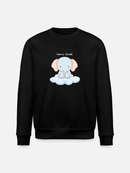 Heavy Clouds - Stanley/Stella Unisex Bio-Sweatshirt ROLLER - Schwarz