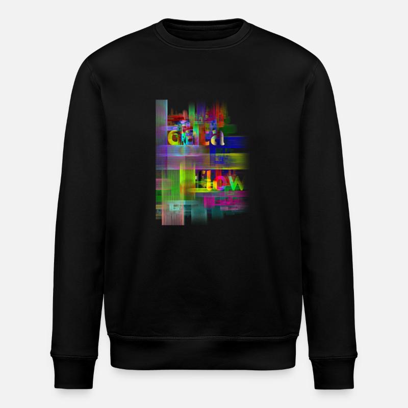 DATA FLOW - Stanley/Stella ROLLER Unisex Organic Sweatshirt - black