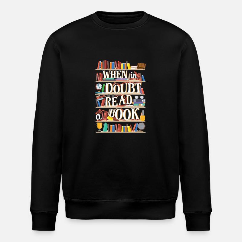 Lesen Buch - Stanley/Stella Unisex Bio-Sweatshirt ROLLER - Schwarz
