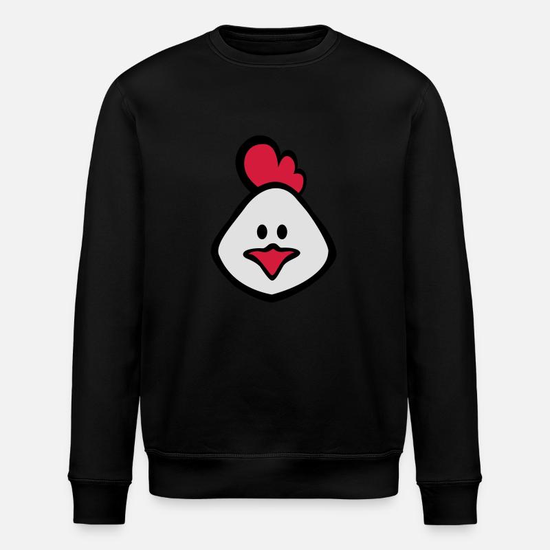 huhn 3c - Stanley/Stella Unisex Bio-Sweatshirt ROLLER - Schwarz