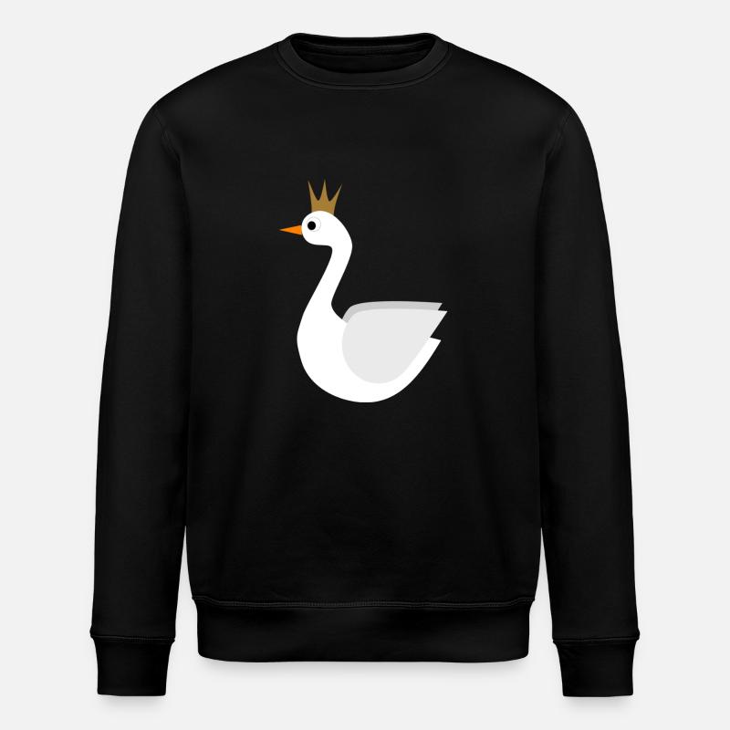 swan - Stanley/Stella ROLLER Unisex Organic Sweatshirt - black