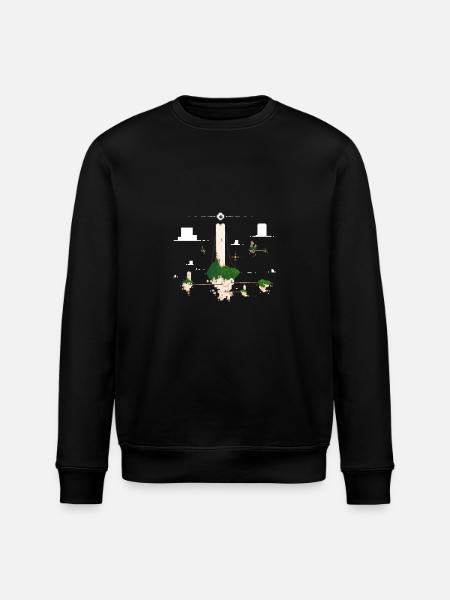 schwimmende Insel - Stanley/Stella Unisex Bio-Sweatshirt ROLLER - Schwarz
