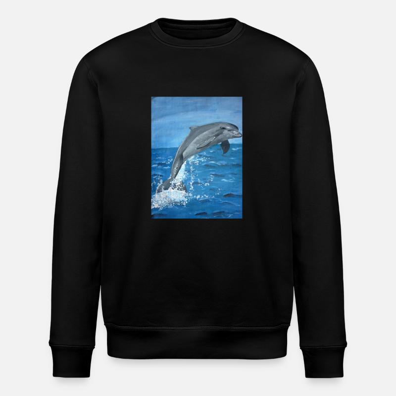 Delphin - Stanley/Stella Unisex Bio-Sweatshirt ROLLER - Schwarz