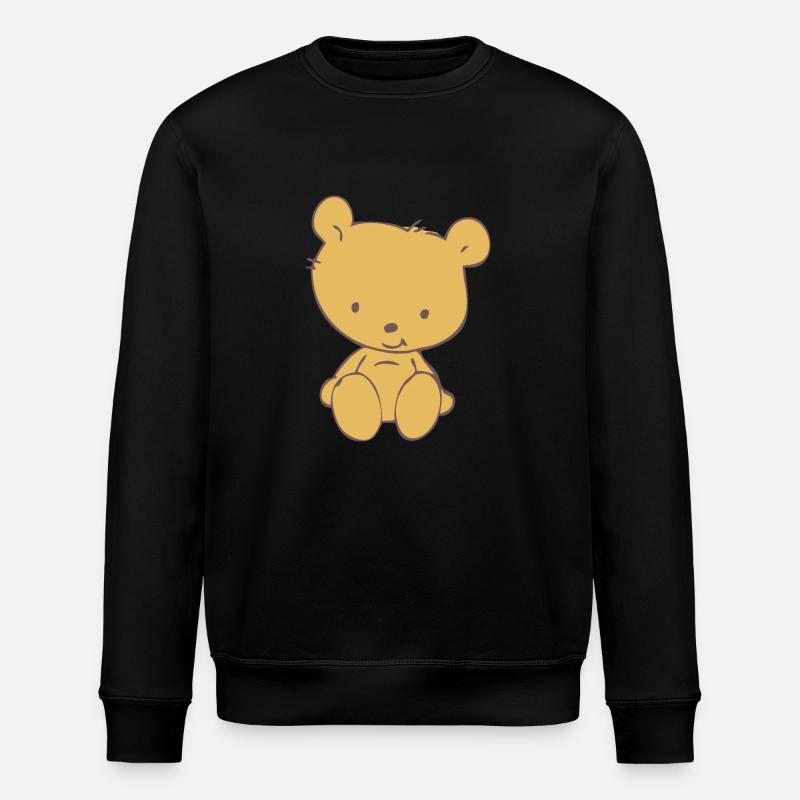 Toy Teddy Bear - Stanley/Stella Unisex Bio-Sweatshirt ROLLER - Schwarz