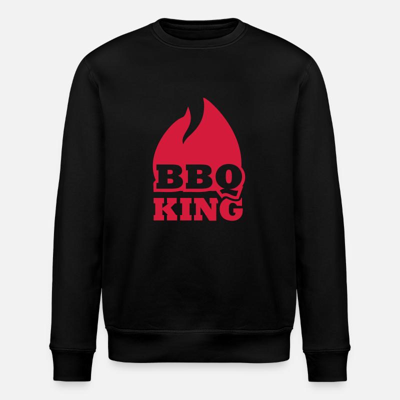 BBQ King - Stanley/Stella ROLLER Unisex Organic Sweatshirt - black