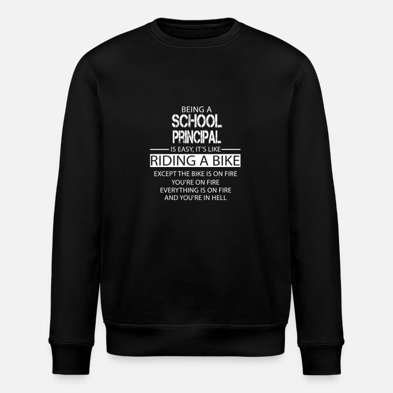 School Principal - Stanley/Stella ROLLER Unisex Organic Sweatshirt - black