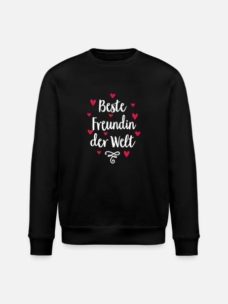 Beste Freundin der Welt - Stanley/Stella Unisex Bio-Sweatshirt ROLLER - Schwarz