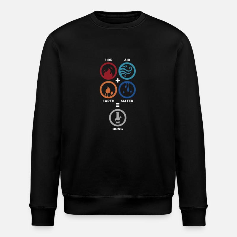Bong Mathematics - Stanley/Stella ROLLER Unisex Organic Sweatshirt - black