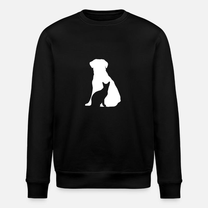 chien et chat - Sweat bio ROLLER Stanley/Stella Unisexe - noir
