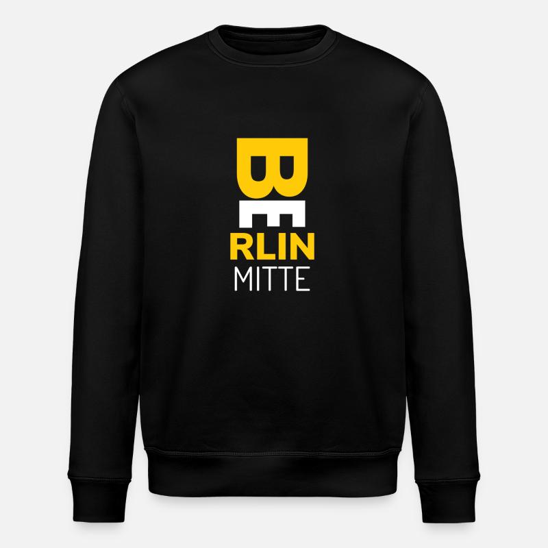 Berlin Mitte T-Shirt - Stanley/Stella Unisex Bio-Sweatshirt ROLLER - Schwarz