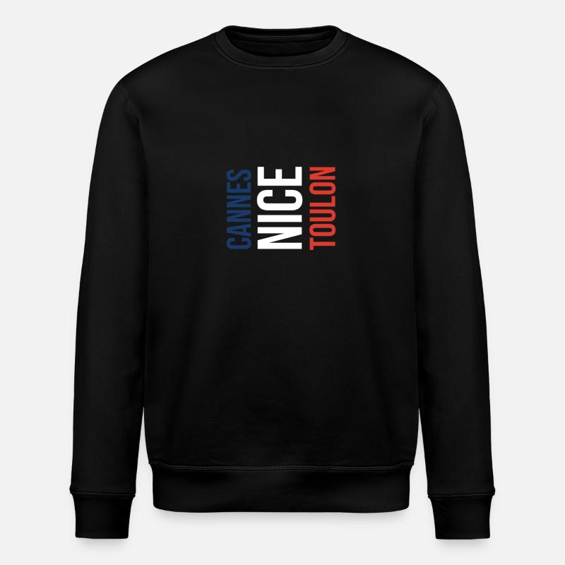 Cannes Toulon Nice Souvenir - Stanley/Stella Unisex Bio-Sweatshirt ROLLER - Schwarz