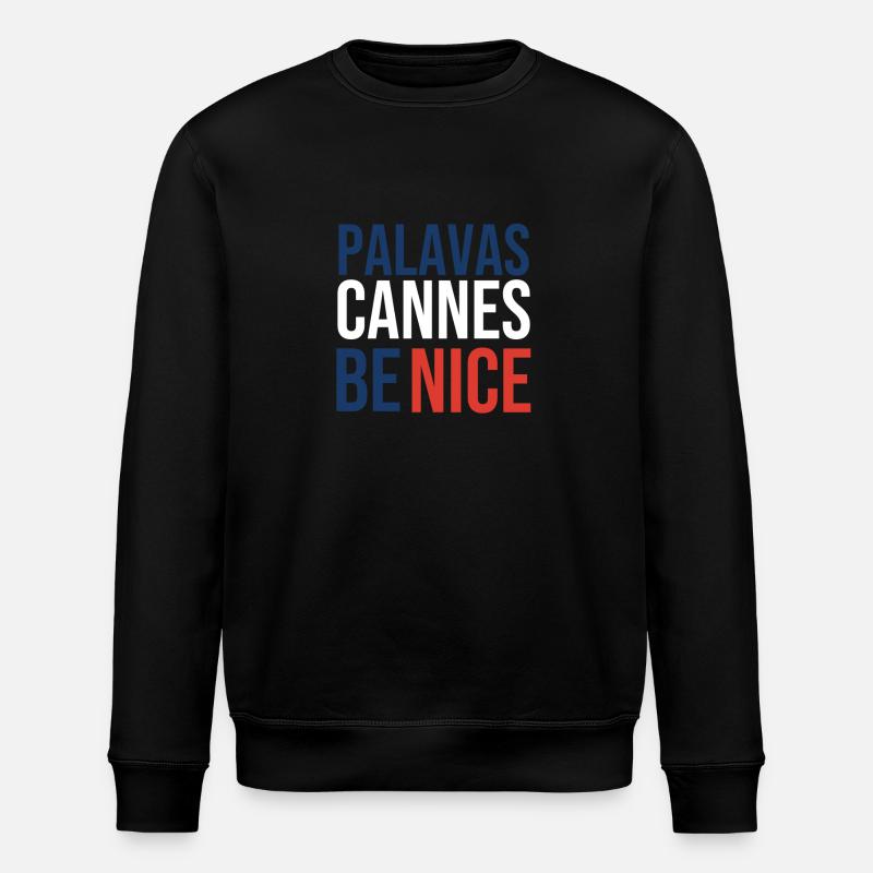 Palavas Cannes be Nice - Sweat bio ROLLER Stanley/Stella Unisexe - noir