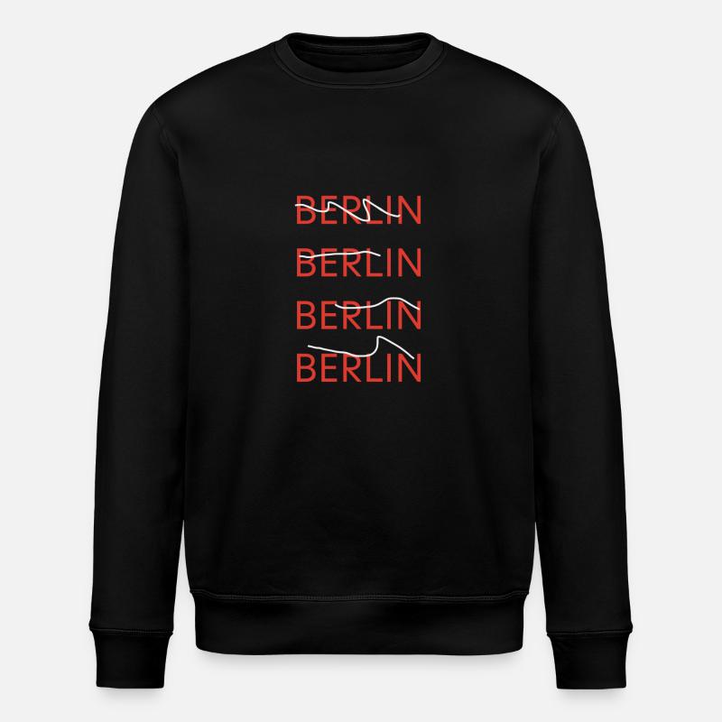 Berlin Berlin Berlin Berlin - Sweat bio ROLLER Stanley/Stella Unisexe - noir