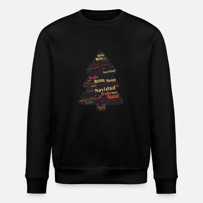 Weihnachtsbaum - Stanley/Stella Unisex Bio-Sweatshirt ROLLER - Schwarz