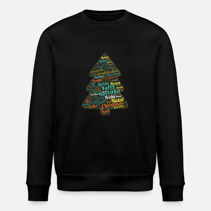 Weihnachtsbaum - Stanley/Stella Unisex Bio-Sweatshirt ROLLER - Schwarz