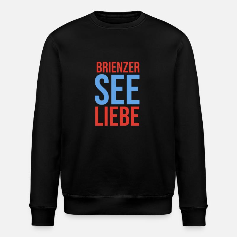 L’amour du lac de Brienz - Sweat bio ROLLER Stanley/Stella Unisexe - noir