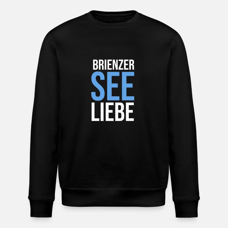 Brienzersee-Liebe - Stanley/Stella Unisex Bio-Sweatshirt ROLLER - Schwarz