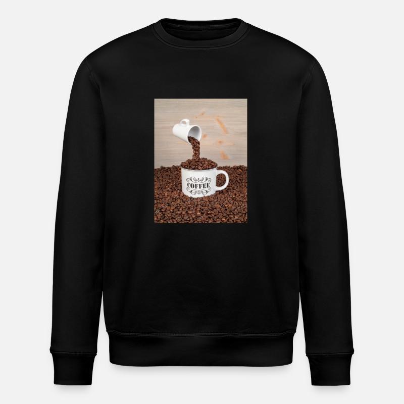 Une tasse de café - Sweat bio ROLLER Stanley/Stella Unisexe - noir