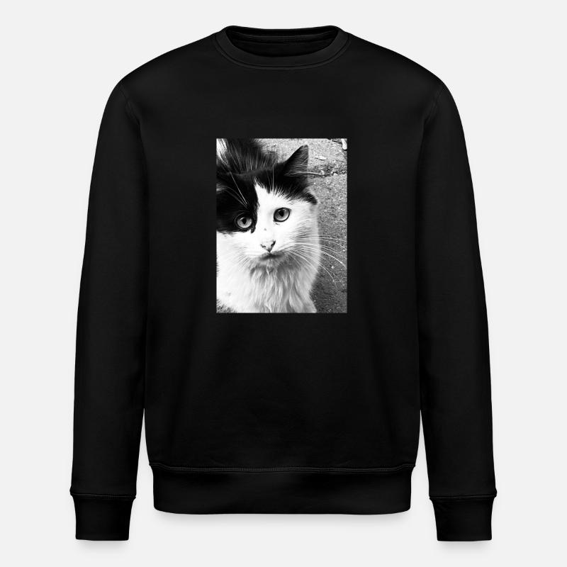 Katzen - Stanley/Stella Unisex Bio-Sweatshirt ROLLER - Schwarz