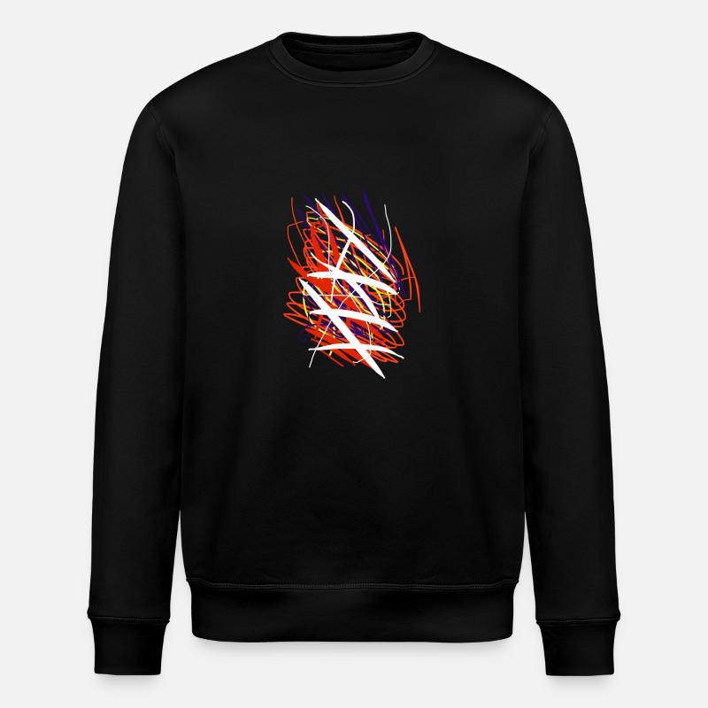 Abstract Colors - Stanley/Stella ROLLER Unisex Organic Sweatshirt - black