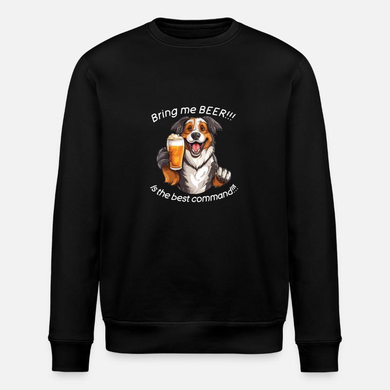 Beer Dog Bier Hund - Stanley/Stella Unisex Bio-Sweatshirt ROLLER - Schwarz
