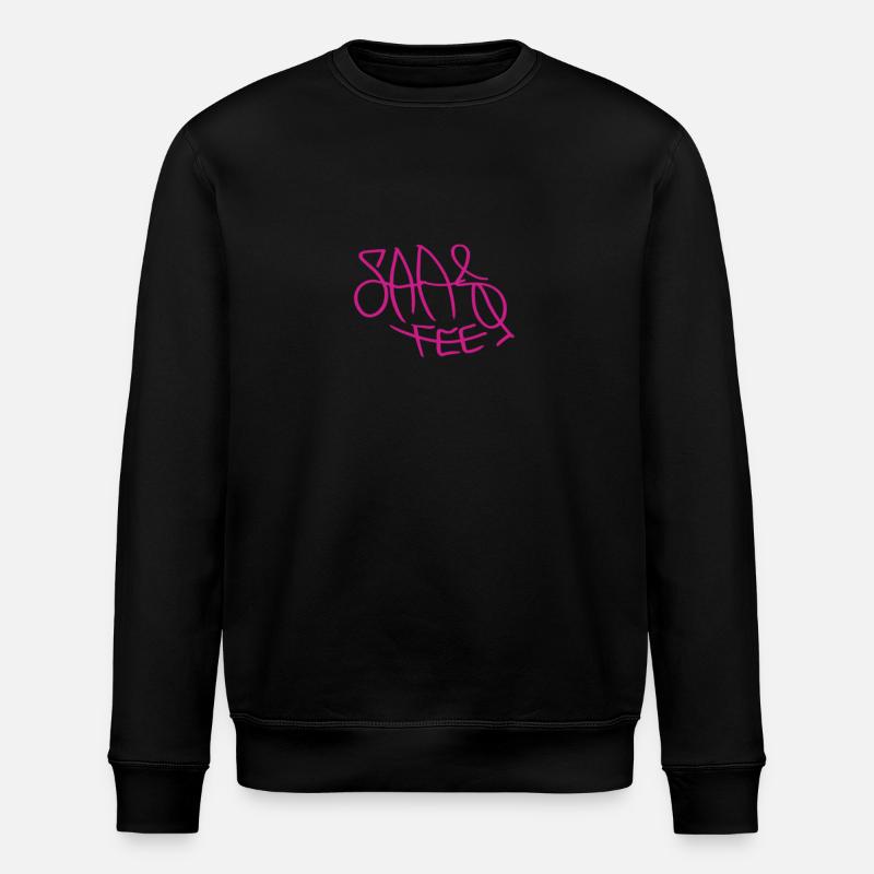 Saas-Fee - Stanley/Stella Unisex Bio-Sweatshirt ROLLER - Schwarz