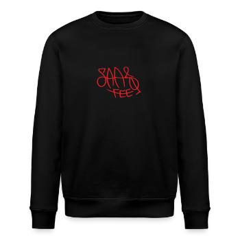 Saas-Fee - Stanley/Stella ROLLER Unisex Organic Sweatshirt - black - Front - Nik (191cm)