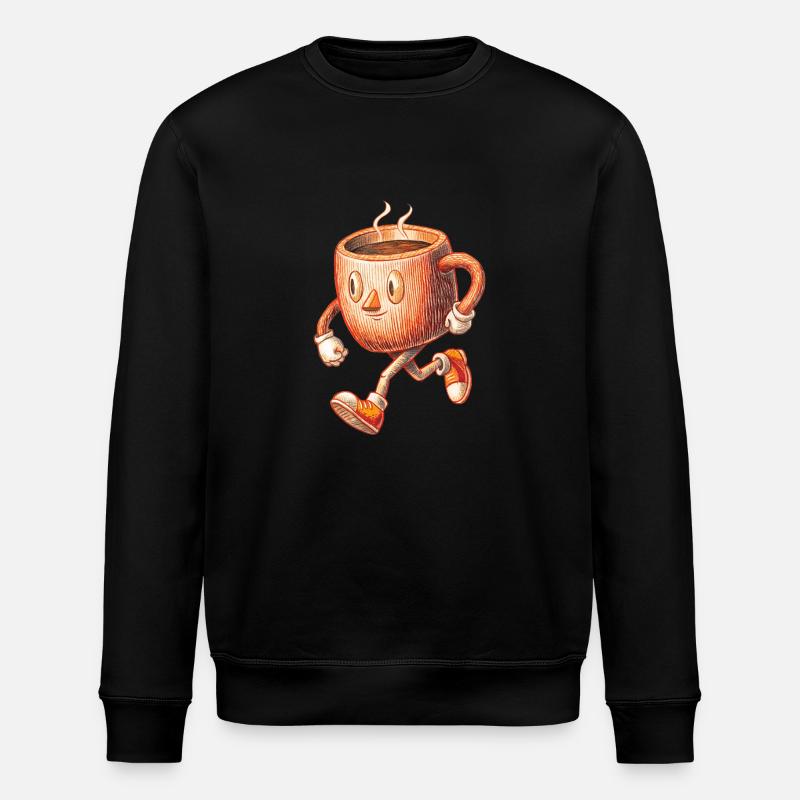 COFFEE - Stanley/Stella ROLLER Unisex Organic Sweatshirt - black