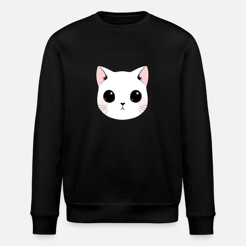 Süßes Kätzchen - Stanley/Stella Unisex Bio-Sweatshirt ROLLER - Schwarz