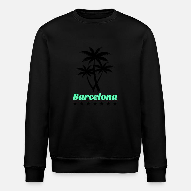 Barcelone - Sweat bio ROLLER Stanley/Stella Unisexe - noir