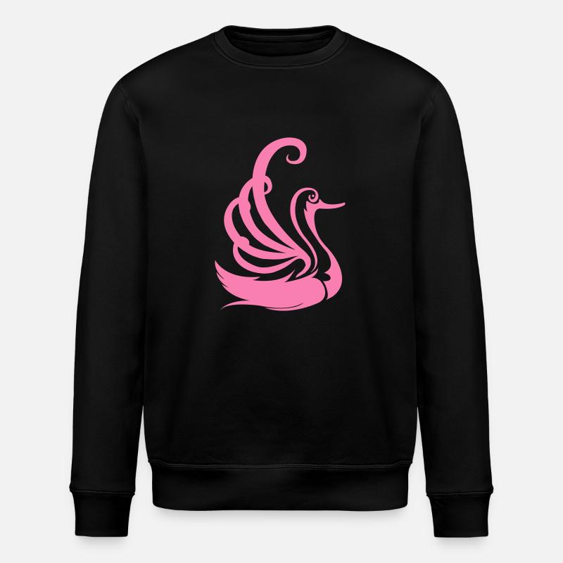 schwan - Stanley/Stella Unisex Bio-Sweatshirt ROLLER - Schwarz