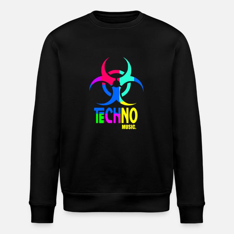 Techno-Musik - Stanley/Stella Unisex Bio-Sweatshirt ROLLER - Schwarz