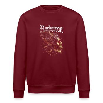 Majesté en fusion - Sweat bio ROLLER Stanley/Stella Unisexe - bordeaux - Devant - Nik (191cm)