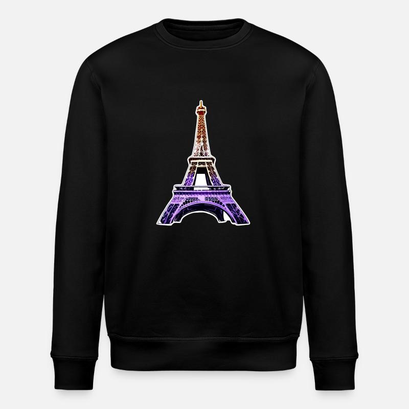 Eiffelturm #10 - Stanley/Stella Unisex Bio-Sweatshirt ROLLER - Schwarz
