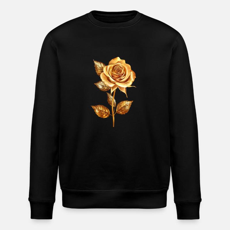Rose dorée - Sweat bio ROLLER Stanley/Stella Unisexe - noir