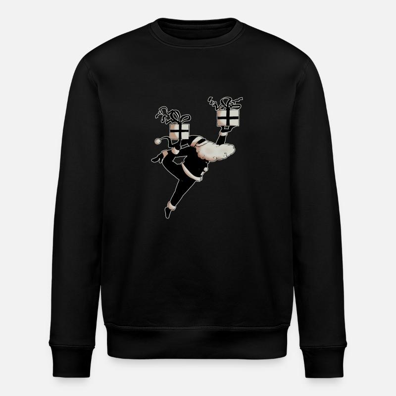 Santa Dancer (v2) - Stanley/Stella Unisex Bio-Sweatshirt ROLLER - Schwarz
