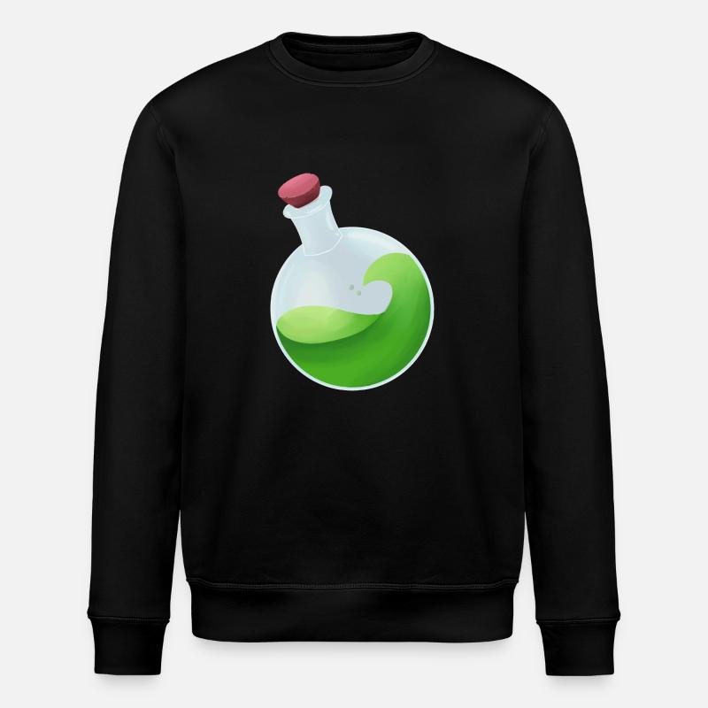 Grøn eliksir - Stanley/Stella økologisk unisex-sweatshirt ROLLER - sort