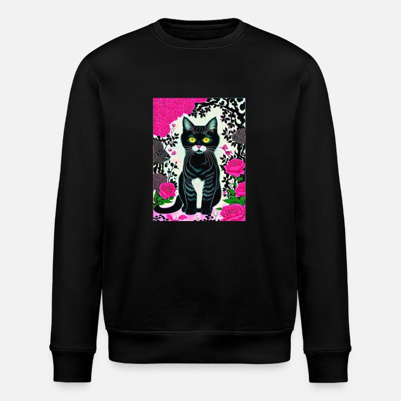 kittybluedeluxe - Stanley/Stella Unisex Bio-Sweatshirt ROLLER - Schwarz