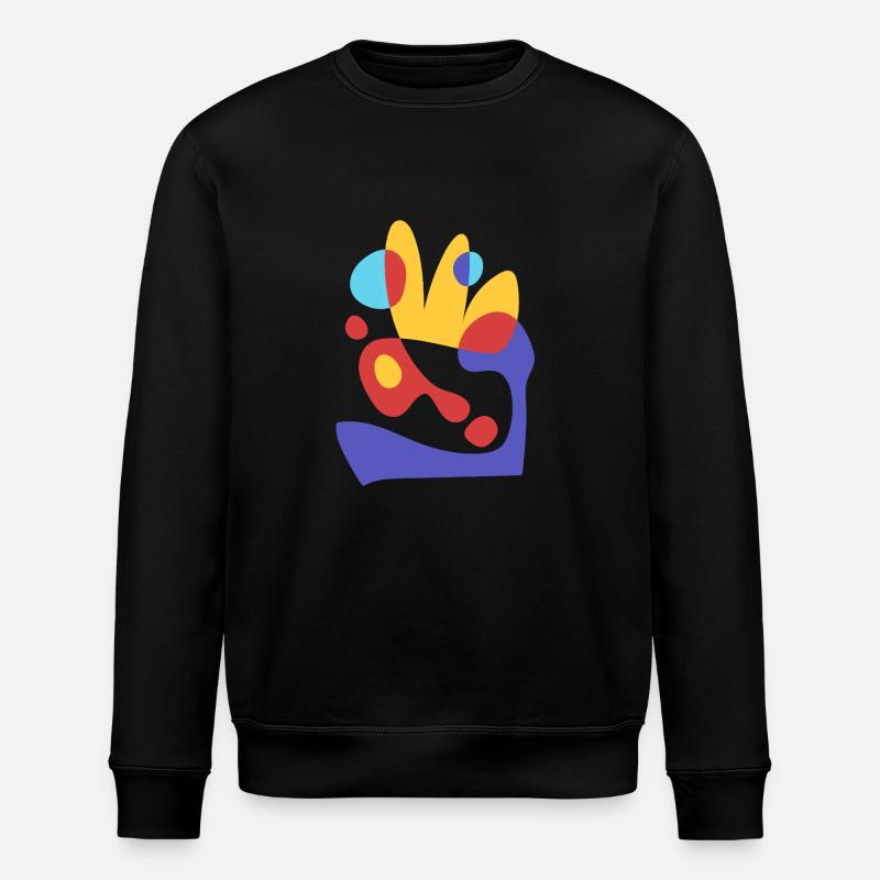 Abstrait Tropical Beeze - Style Bauhaus - Sweat bio ROLLER Stanley/Stella Unisexe - noir