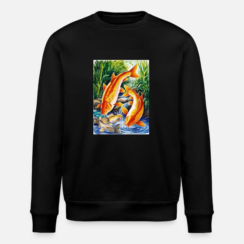Carp - Stanley/Stella ROLLER Unisex Organic Sweatshirt - black