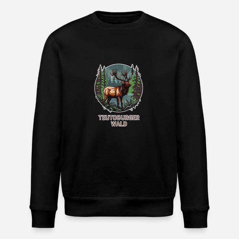 Teutoburg Forest - Stanley/Stella ROLLER Unisex Organic Sweatshirt - black