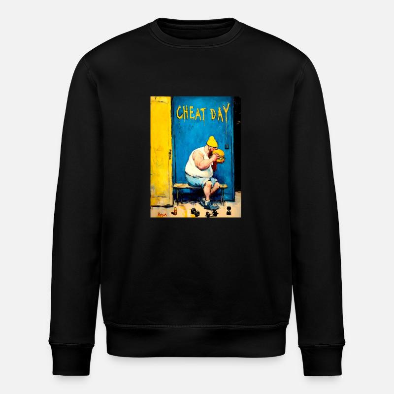 "Cheat Day" by van Gogh - Stanley/Stella ROLLER Unisex Organic Sweatshirt - black